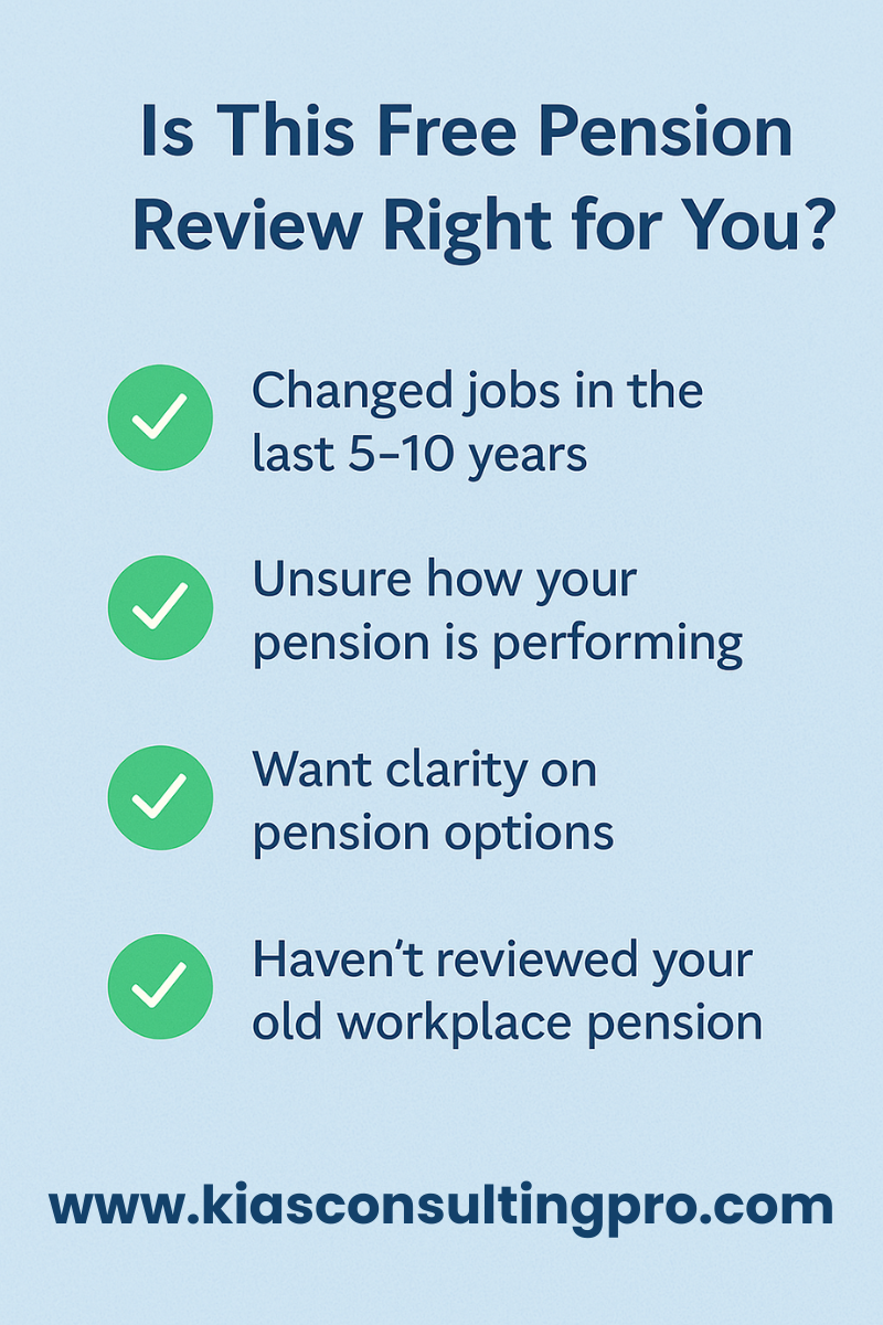 Checklist for pension review: changed jobs, unsure of performance, need clarity, haven’t reviewed pension