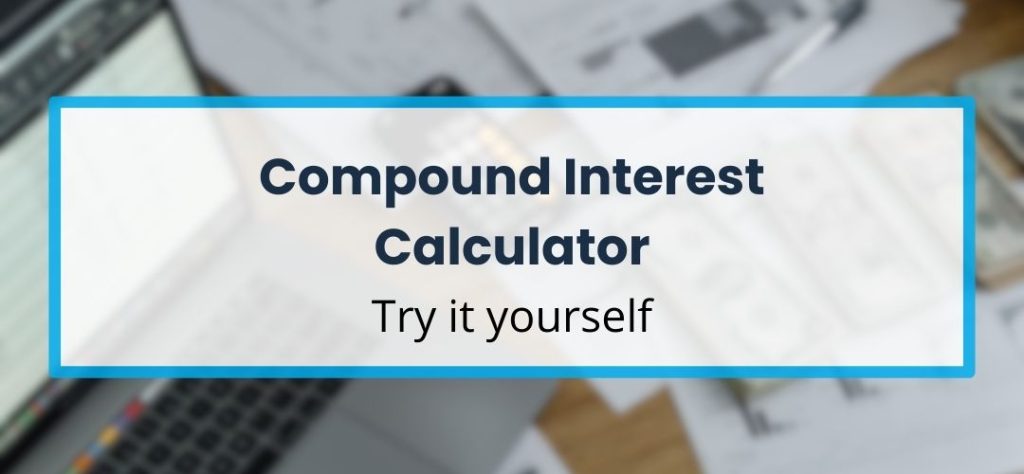 Banner inviting readers to try the compound interest calculator.