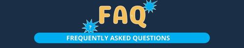 FAQ banner with text ‘Frequently Asked Questions’ for finance and money blog sections.
