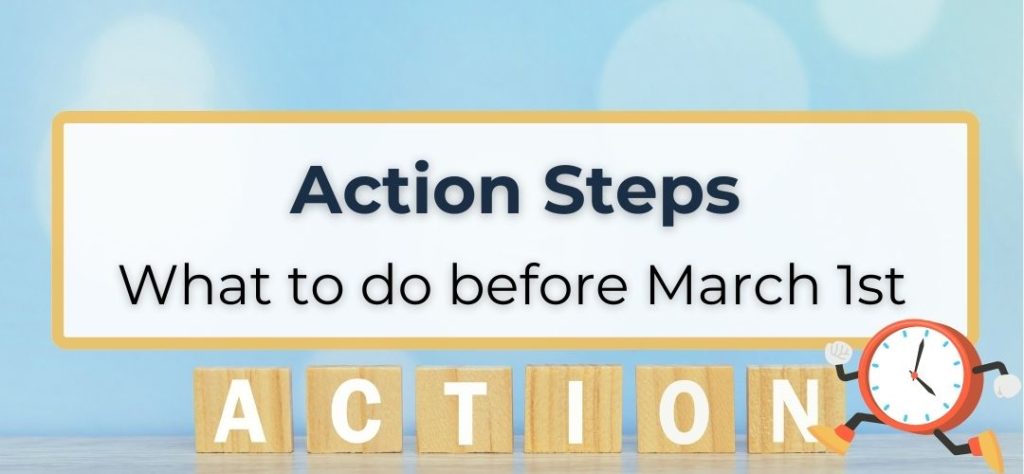 Action steps showing what investors should do before March 1st 2026 ahead of Hargreaves Lansdown fee changes, including reviewing investments and acting before new charges apply.